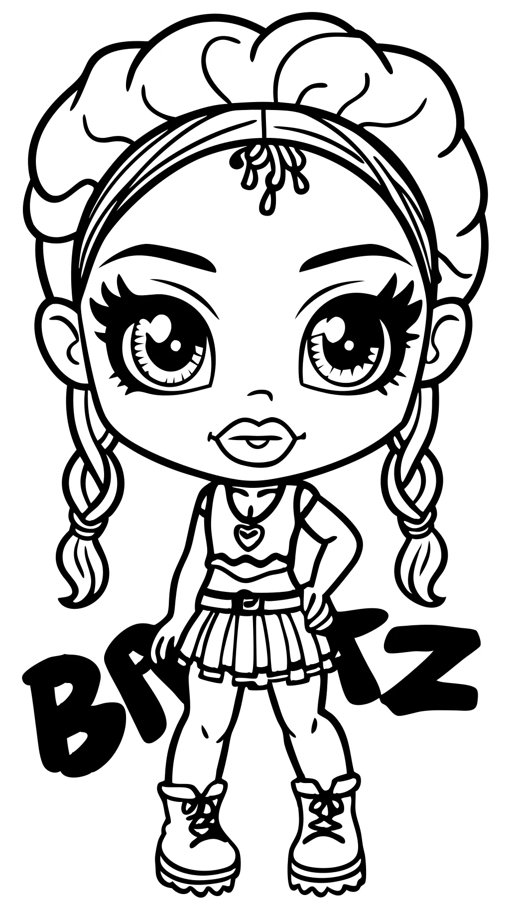 coloring pages bratz dolls